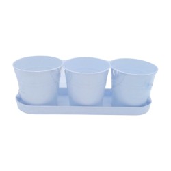 HERSIG Jardinera Metall Set 3