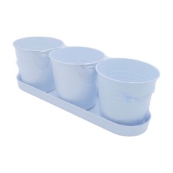 HERSIG Jardinera Metall Set 3