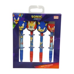 SONIC PRIME Pack 4 Bolígrafs