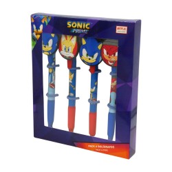 SONIC PRIME Pack 4 Bolígrafs