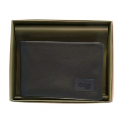 RUBBER Cartera de Piel Azul...