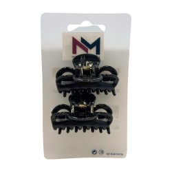 Pinça Clasica Negra 4,5 cm 2 u