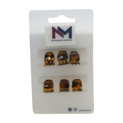 Pinza Pulpo 1 cm Concha 6 u