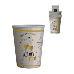 D'CASA Joc de 6 Gots "¡Chin...