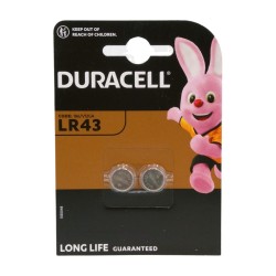 DURACELL Pila de Botó LR43 2 u