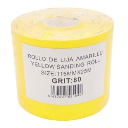 Rotllo de Lija Groc Gra 80