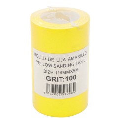 Rotllo de Lija Groc Gra 100