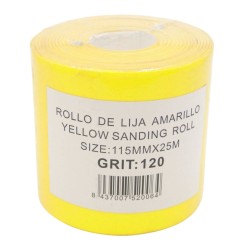 Rotllo de Lija Groc Gra 120