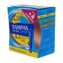 TAMPAX Pearl Compak 3 en 1...