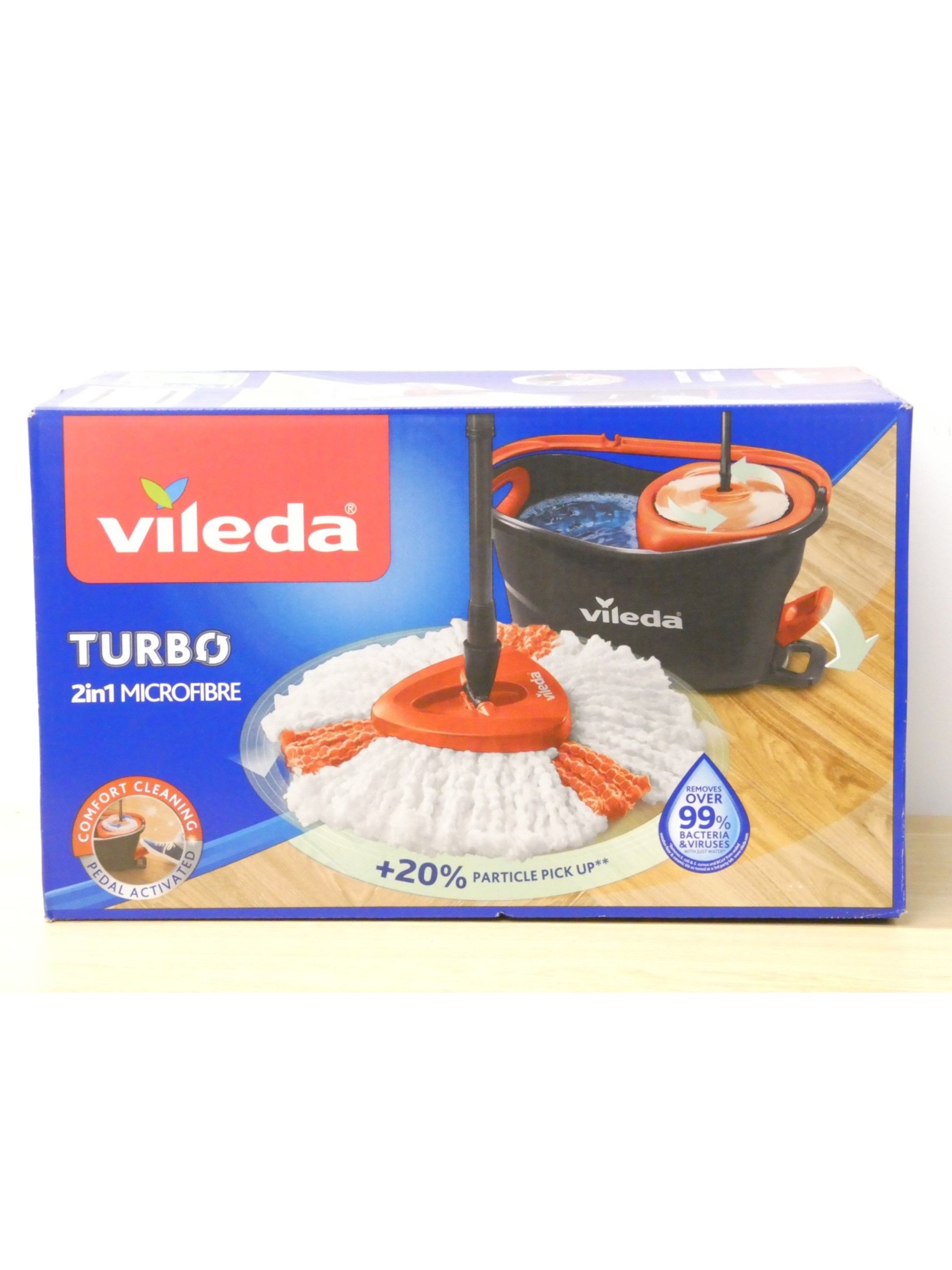 VILEDA Turbo Cubo+Fregona+Palo