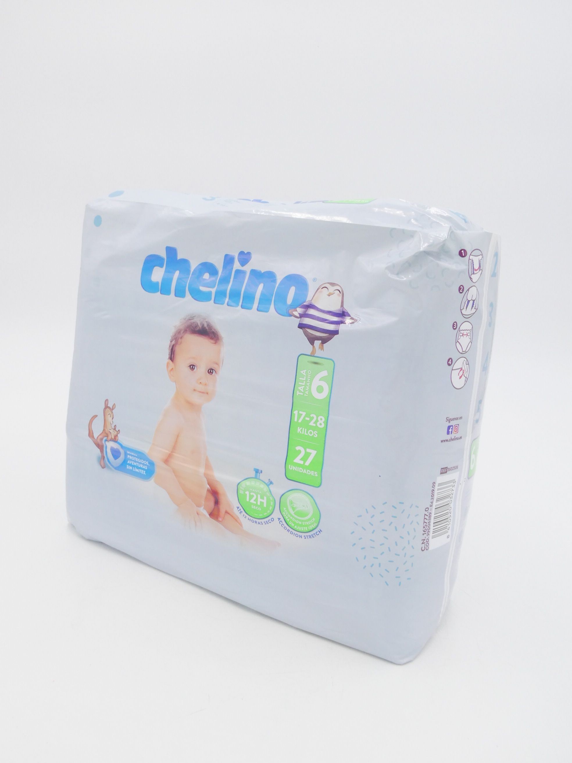 Chelino Pañal infantil Talla 3 (4-10kg), 36 Unidades ( Paquete de 1) :  : Bebé